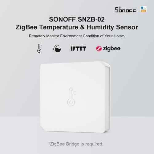 SONOFF SNZB-02 Zigbee temperatūras un mitruma sensors