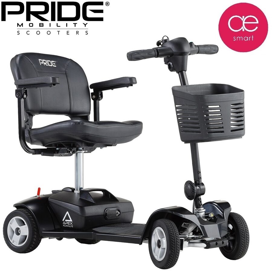 Elektriskais mobilitātes skūteris PRIDE GO GO Apex AlumaLite cilvēkiem ar īpašām vajadzībām, 4 riteņi, 17Ah