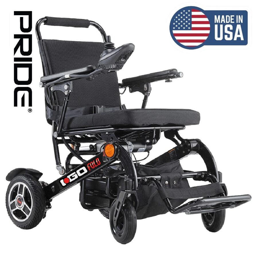 PRIDE i-Go® Fold electric wheelchair / 8.5 km/h / 27.8 km
