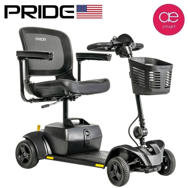 PRIDE Go Go® Elite Traveller 2 elektriskais mobilitātes skūteris | 6.8 km/h | 17Ah | Sarkans/Zils