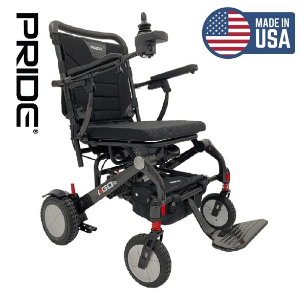 PRIDE i-Go® Lite elektriskais ratiņkrēsls / 6 km/h / 16 km / Melns